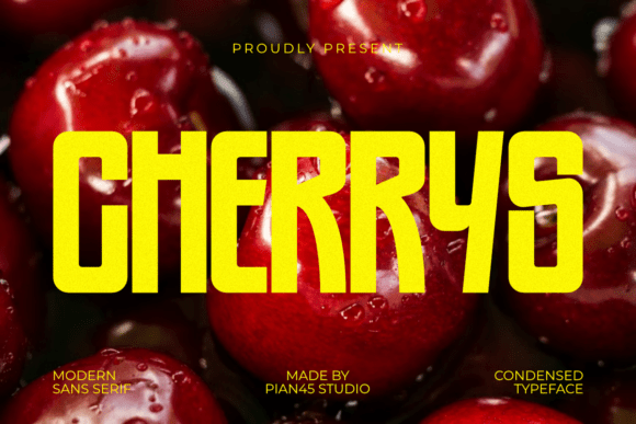 Cherrys: The Bold Sans Serif Typeface for Modern Editorial Design