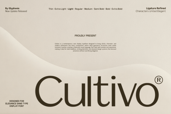 Cultivo: A Modern Sans Serif Typeface for Editorial Design