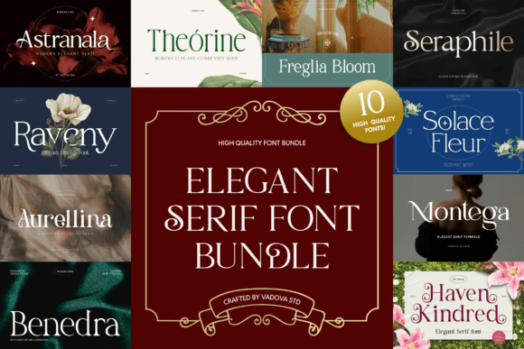 Elegant Serif Bundle: A Premium Typeface for Timeless Brand Identity