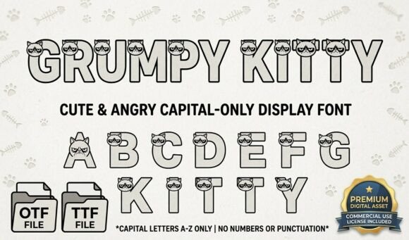 Grumpy Kitty: A Playful Typeface for Bold Editorial Design