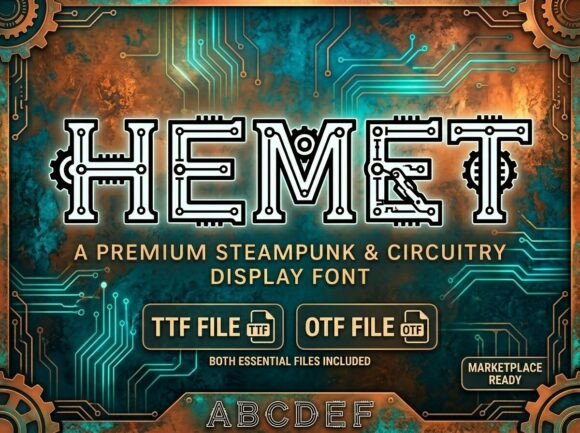 Hemet: The Premium Decorative Typeface for Handmade Brands