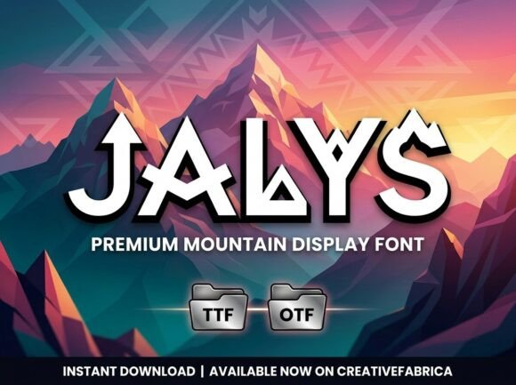 Jalys: The Decorative Display Font That Anchors Bold Brand Identities
