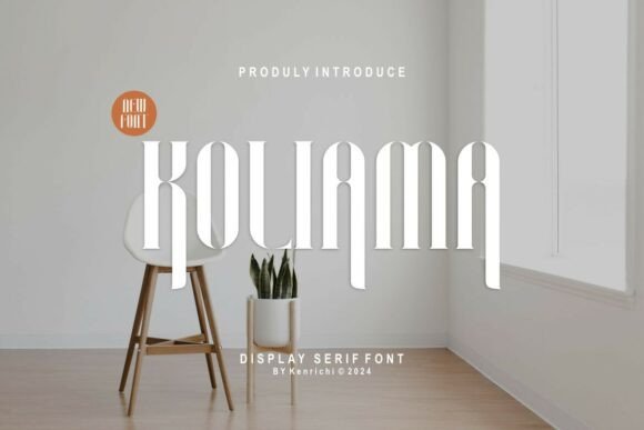 Koliama: The Brutalist Serif Font for Bold Craft Projects