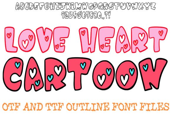 Love Heart Cartoon: The Perfect Hand-Drawn Typeface for Editorial Design
