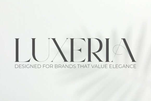 Luxeria: The Serif Typeface That Elevates Editorial Design