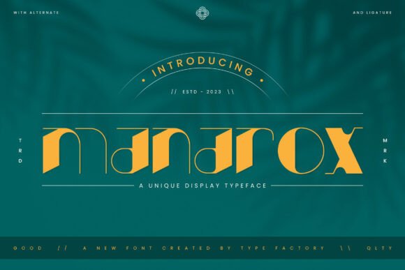 Manarox: The Bold Geometric Typeface for Modern Web Design