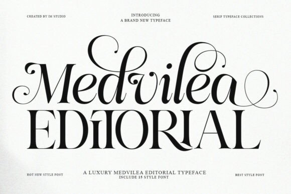 Medvilea Editorial: The Premium Serif Font for Polished Branding