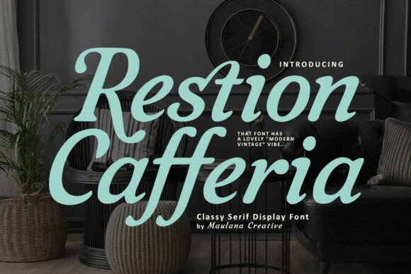 Restion Cafferia: The Elegant Serif Font for Handmade Crafts