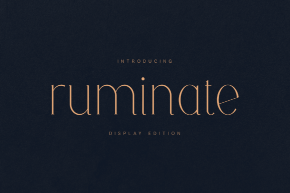 Ruminate: The Elegant Serif Typeface for Handmade Branding