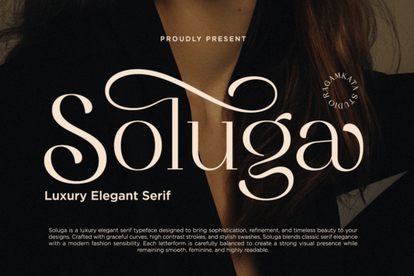 Soluga: The Luxury Serif Font for High-End Crafts