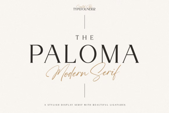 The Paloma: The Premium Serif Font for Scroll-Stopping Brand Visuals