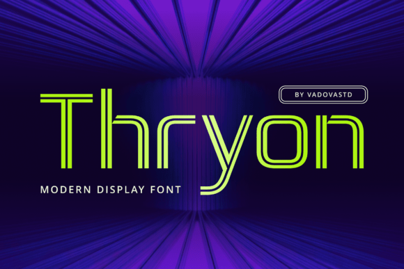Thryon: The Bold Cyberpunk Typeface for Scroll-Stopping Campaigns