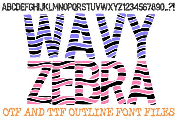 Wavy Zebra: A Rhythmic Typeface for Editorial Design