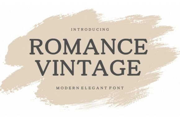 Why Romance Vintage is the Perfect Serif Font for Modern Branding